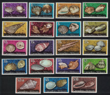 St. Vincent Gren Shells And Molluscs 19v Without Imprint MNH SG#35A-52cA MI#32 I - 49 I +76 - St.Vincent E Grenadine