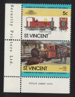 St. Vincent Locomotive Loch 2-4-0T 1984 MNH SG#893-894 - St.Vincent (1979-...)