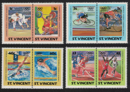 St. Vincent Olympic Games Los Angeles 8v 1984 MNH SG#812-819 - St.Vincent (1979-...)