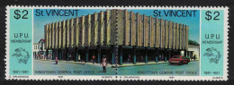 St. Vincent UPU Membership 2v Pair 1981 MNH SG#677-678 - St.Vincent (1979-...)