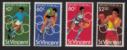 St. Vincent Football Cycling Boxing Basketball 4v 1980 MNH SG#640-643 - St.Vincent (1979-...)