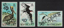 St. Vincent Pelican Tern Frigate Bird 3v SPECIMEN 1974 MNH SG#396-398 MI#362-364 Sc#379-381 - St.Vincent (...-1979)