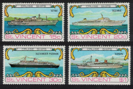St. Vincent Cruise Ships 4v 1974 MNH SG#387-390 - St.Vincent (...-1979)