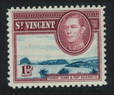 St. Vincent Young's Island And Fort Duvernette 1d 1938 MNH SG#150 - St.Vincent (...-1979)