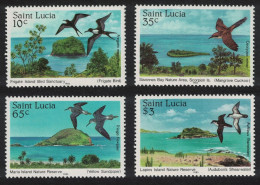 St. Lucia Frigate Bird Cuckoo Yellowlegs Shearwater Birds 4v 1985 MNH SG#820-823 - St.Lucia (1979-...)
