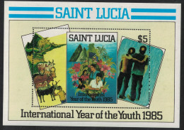 St. Lucia Paintings By Young Saint Lucians MS 1985 MNH SG#MS845 - St.Lucie (1979-...)