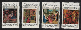 St. Lucia Christmas Paintings 4v 1981 MNH SG#602-605 - St.Lucia (1979-...)