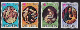 St. Lucia Christmas Paintings 'Madonna And Child' 4v 1979 MNH SG#514-517 - St.Lucie (1979-...)