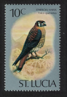 St. Lucia American Kestrel Sparrow Hawk Bird 10c 1976 MNH SG#421 - Ste Lucie (...-1978)