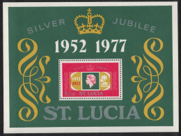 St. Lucia Silver Jubilee MS 1977 MNH SG#MS447 - Ste Lucie (...-1978)