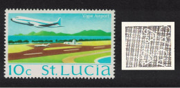 St. Lucia Aircraft Vigie Airport 10c WW14 1975 MNH SG#397 - St.Lucia (...-1978)