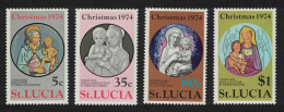 St. Lucia Christmas 4v 1974 MNH SG#384-387 - St.Lucia (...-1978)