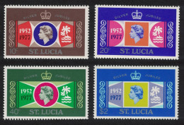 St. Lucia Silver Jubilee 4v 1977 MNH SG#443-446 - St.Lucia (...-1978)
