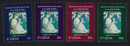 St. Lucia 'Madonna With The Lilies' Christmas 4v 1970 MNH SG#301-304 - Ste Lucie (...-1978)