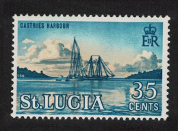 St. Lucia Castries Harbour 35c 1964 MNH SG#207 - St.Lucia (...-1978)