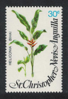 St. Kitts-Nevis Flowers Heliconia Bihai 30c 1979 MNH SG#418 - St.Christopher-Nevis-Anguilla (...-1980)