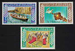 St. Helena Silver Jubilee 3v 1977 MNH SG#332-334 Sc#311-313 - Saint Helena Island