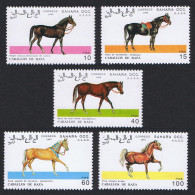 Sahara Republic Racing Horses 5v 1993 MNH - Andere & Zonder Classificatie