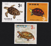 Ryukyu Turtles 3v 1965 MNH SG#171-173 Sc#136-138 - Ryukyu Islands