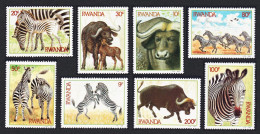 Rwanda Zebras And Buffaloes 8v 1984 MNH SG#1210-1217 Sc#1199-1206 - Nuevos