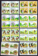 Rwanda Bees Cattle World Food Day 8v Blocks Of 4 1982 MNH SG#1089-1096 Sc#1075-1082 - Unused Stamps