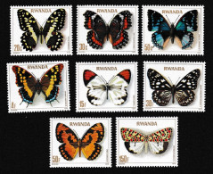 Rwanda Butterflies 8v 1979 MNH SG#911-918 Sc#905-912 - Unused Stamps