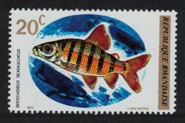 Rwanda Six-banded Distichodus Fish 1973 MNH SG#553 MI#577 Sc#541 - Ungebraucht