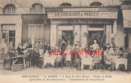 13 // MARSEILLE   Restaurant LA MAREE  Spécialité De Bouillabaisses / Quai Rive Neuve - Non Classés