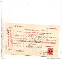 1928 NAPOLI RICEVUTA FITTO - Documents Historiques