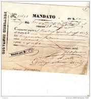 1845 FIRENZE MANDATO DI PAGAMENTO - Italy