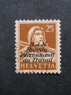 Suisse 1924/37 - Guillaume Tell Surchargé B.I.T ( 0.25Cts ) - Oblitéré - Dienstzegels