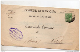 1927 LETTERA CON ANNULLO BOLOGNA - Marcophilie