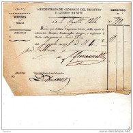 1846 AMMINISTRAZIONE GENERALE DEL REGISTRO E AZIENDE RIUNITE - Historical Documents