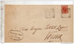 1897   LETTERA CON ANNULLO FONTANIVA PADOVA - Storia Postale