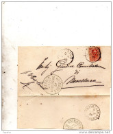 1899   LETTERA CON ANNULLO FABBRICO REGGIO EMILIA + NOVELLARA - Marcofilie
