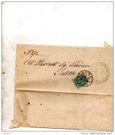 1880  LETTERA CON ANNULLO MONTAGNANA PADOVA - Marcophilia