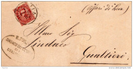 1893 LETTERA CON ANNULLO GUASTALLA REGGIO EMILIA - Poststempel