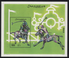 Somalia Polo Horses MS 2001 MNH MI#Block 85 - Somalie (1960-...)