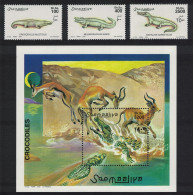 Somalia Crocodiles 3v+MS 2000 MNH MI#839-841+Block 70 - Somalie (1960-...)