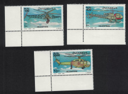 Somalia Helicopters Corners 2000 MNH MI#811-813 - Somalie (1960-...)