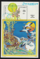 Somalia Cranes Birds Hunting Of Wildlife MS 1999 MNH MI#Block 58 - Somalie (1960-...)