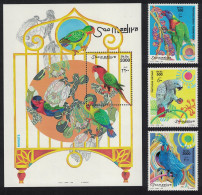 Somalia Parrots Birds 4v+MS 1999 MNH MI#746-748+Block 59 - Somalie (1960-...)