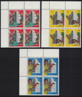 Somalia Poetry 3v Corner Blocks Of 4 1998 MNH MI#693-695 - Somalia (1960-...)
