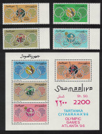 Somalia Summer Olympic Games 4v+MS 1996 MNH MI#592-595+Block 38 - Somalie (1960-...)