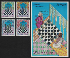 Somalia Arab Chess Pieces 4v+MS 1996 MNH MI#615-618 - Somalie (1960-...)