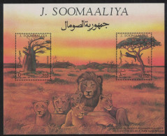 Somalia Lions Trees MS 1994 MNH MI#Block 34 - Somalie (1960-...)