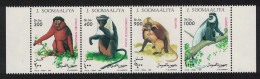Somalia Monkeys 4v Strip 1994 MNH MI#520-523 - Somalie (1960-...)