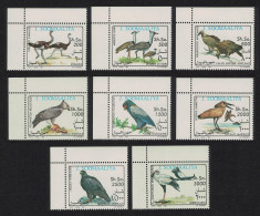 Somalia Birds Ostrich Bustard Bateleur Pelican 8v Corners 1993 MNH MI#460-467 - Somalia (1960-...)