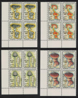 Somalia Fungi Mushrooms 4v Corner Blocks Of 4 1993 MNH MI#468-471 - Somalia (1960-...)