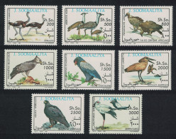 Somalia Birds Ostrich Bustard Bateleur Pelican 8v 1993 MNH MI#460-467 - Somalie (1960-...)